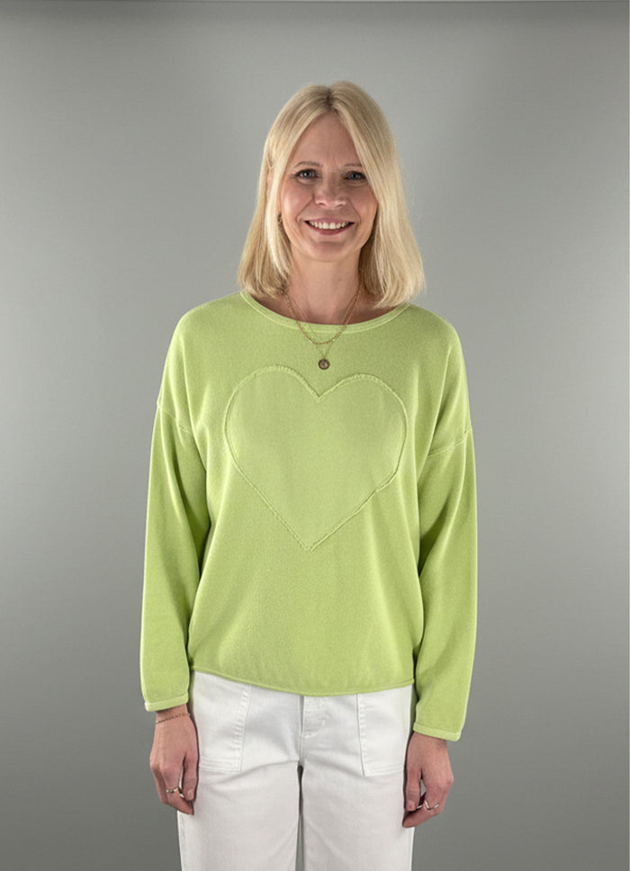 Cotton Lani Heart Sweatshirt