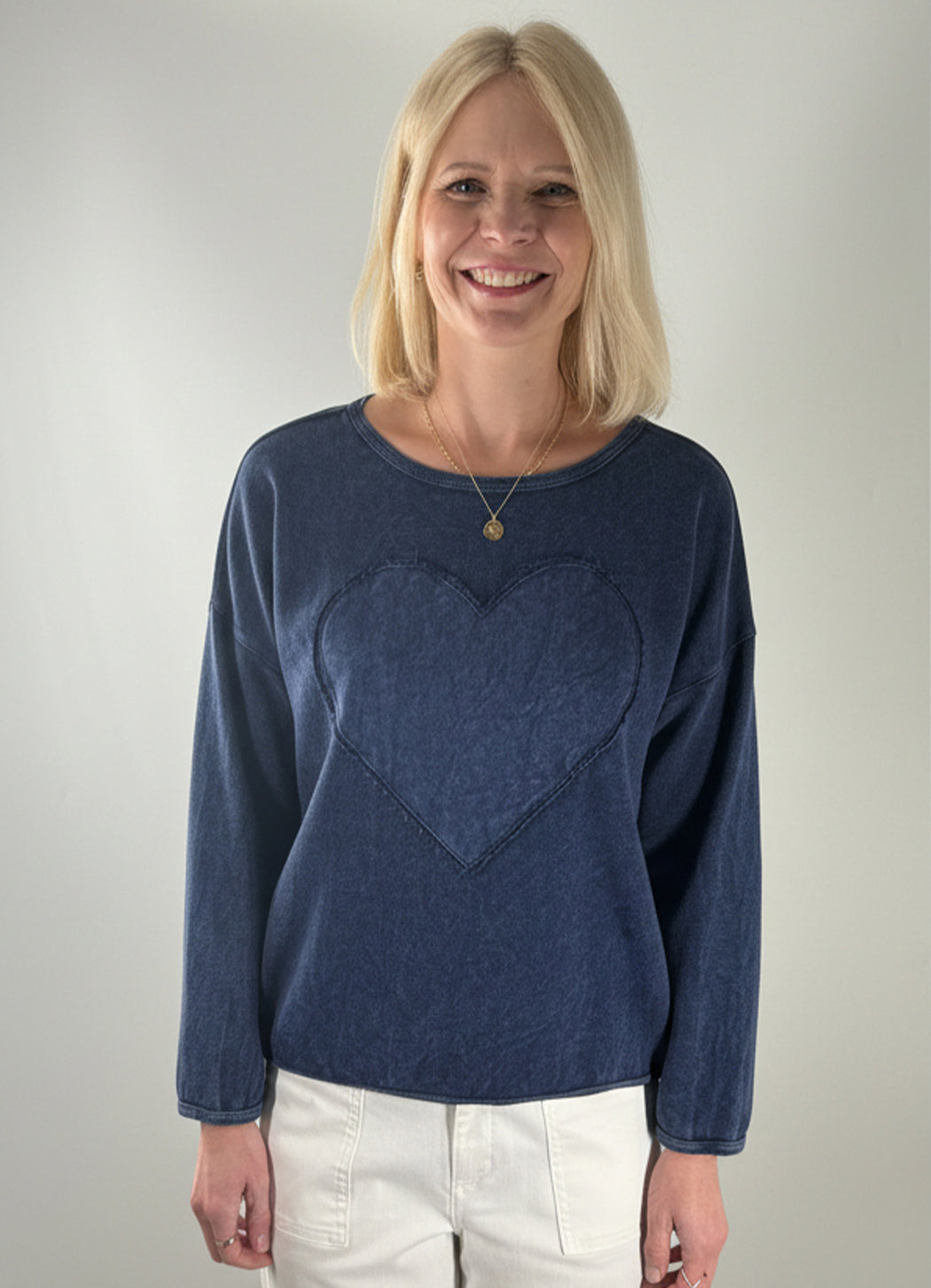 Cotton Lani Heart Sweatshirt