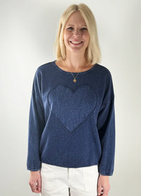 Cotton Lani Heart Sweatshirt