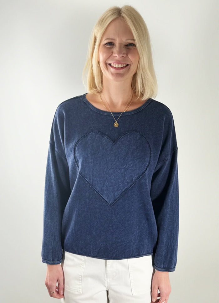 Cotton Lani Heart Sweatshirt