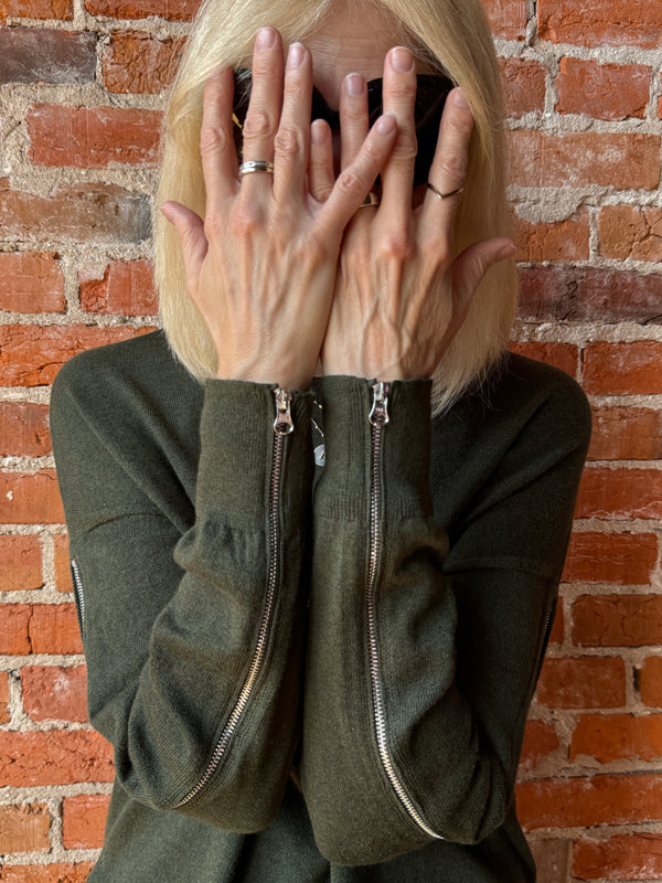 J. Society Zip Sleeve Crew