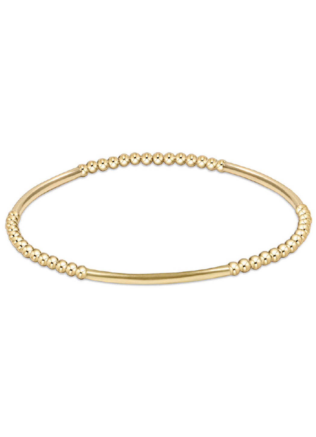 Enewton Bliss Bar Gold Pattern 2.5mm Bead Bracelet - Gold