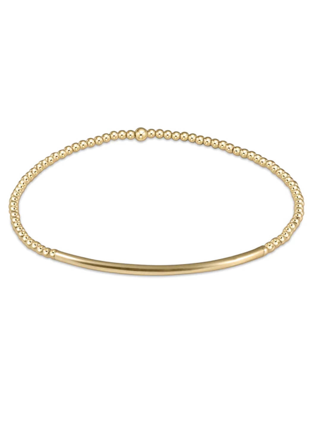 Enewton Classic Gold 2mm Bead Bracelet Bliss Bar Gold Details Direct