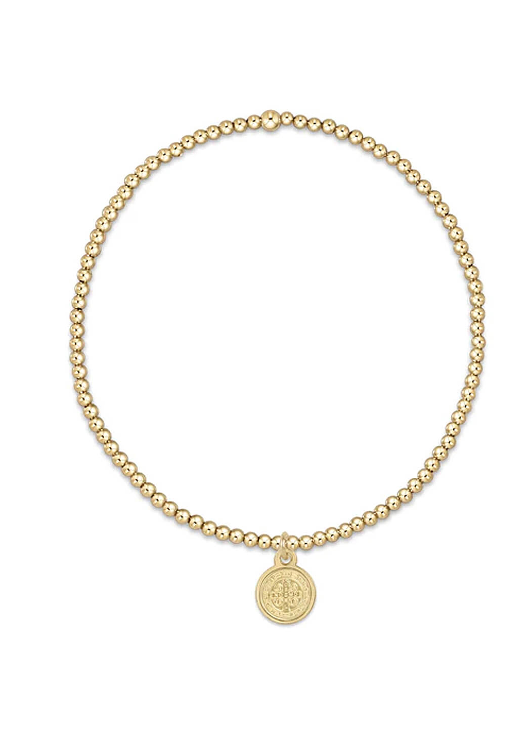 Enewton Classic Gold 2mm Bead Bracelet - Blessing Small Gold Disc