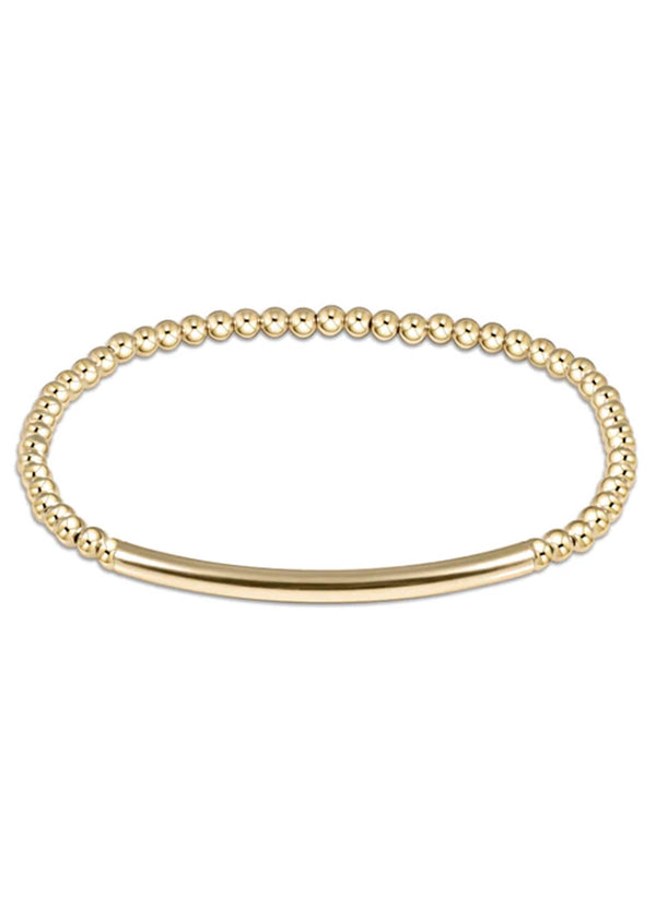 Enewton Extends - Classic Gold 3mm Bead Bracelet - Bliss Bar Smooth