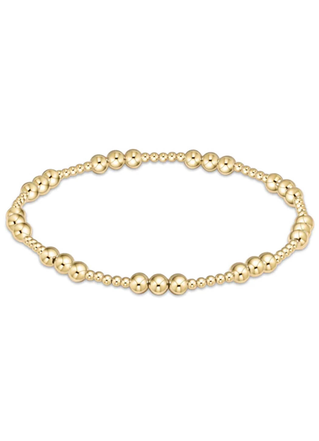 Enewton Classic Joy Pattern 4mm Bead Bracelet - Gold