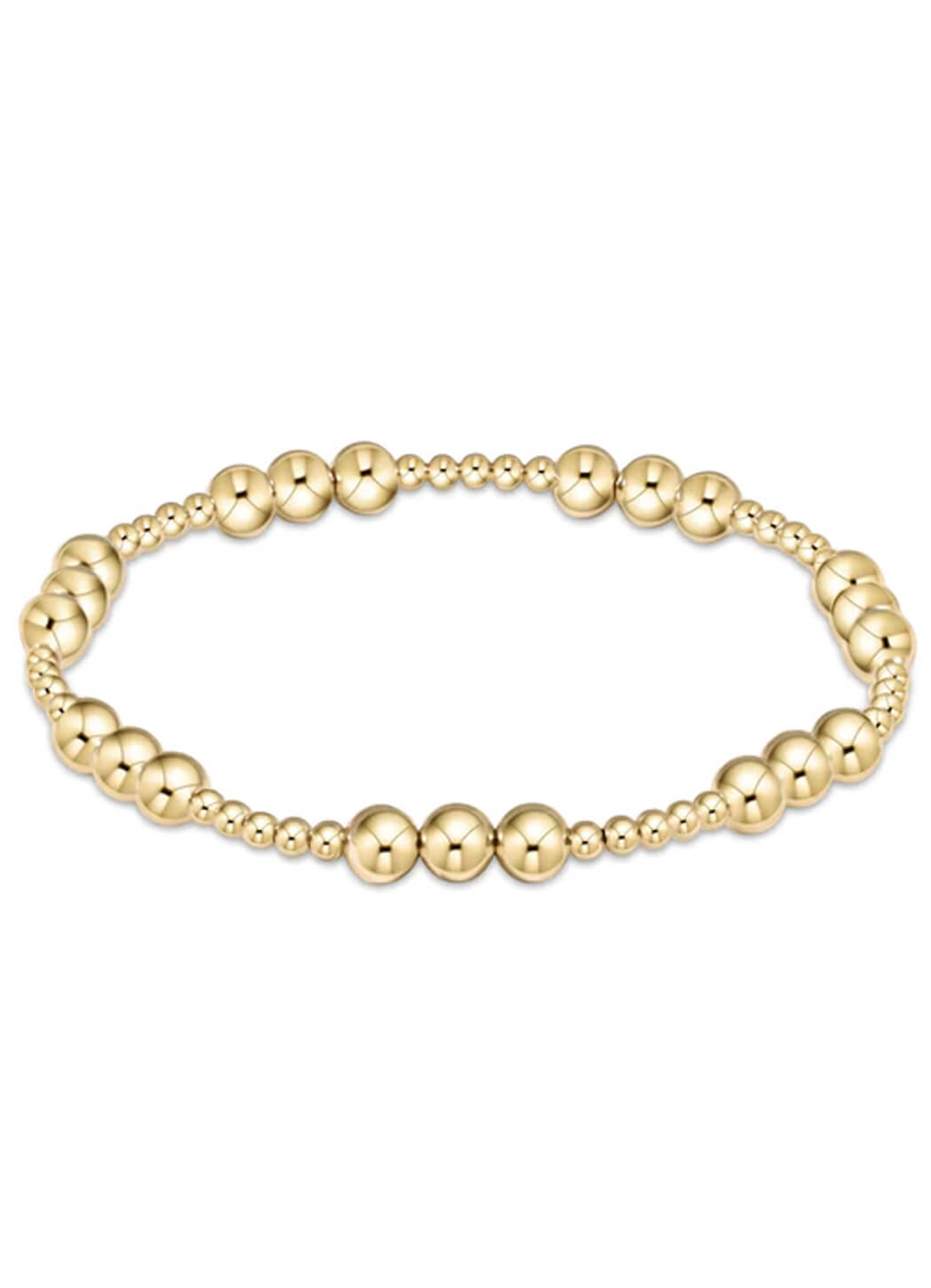 Enewton Classic Joy Pattern 5mm Bead Bracelet - Gold