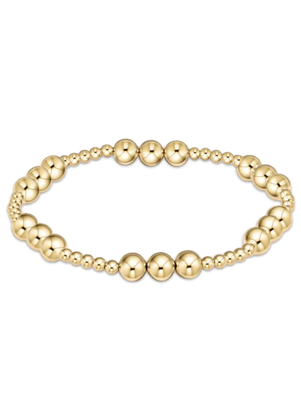 Enewton Classic Joy Pattern 6mm Bead Bracelet - Gold