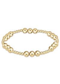 Enewton Classic Joy Pattern 6mm Bead Bracelet - Gold