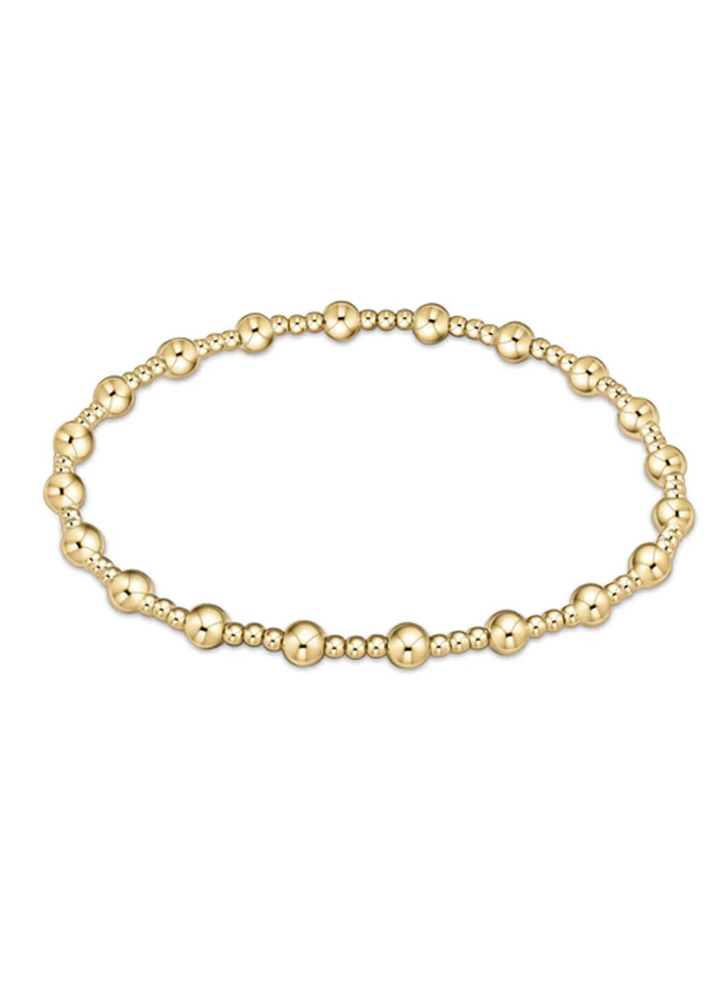 Enewton Classic Sincerity Pattern 4mm Bead Bracelet - Gold