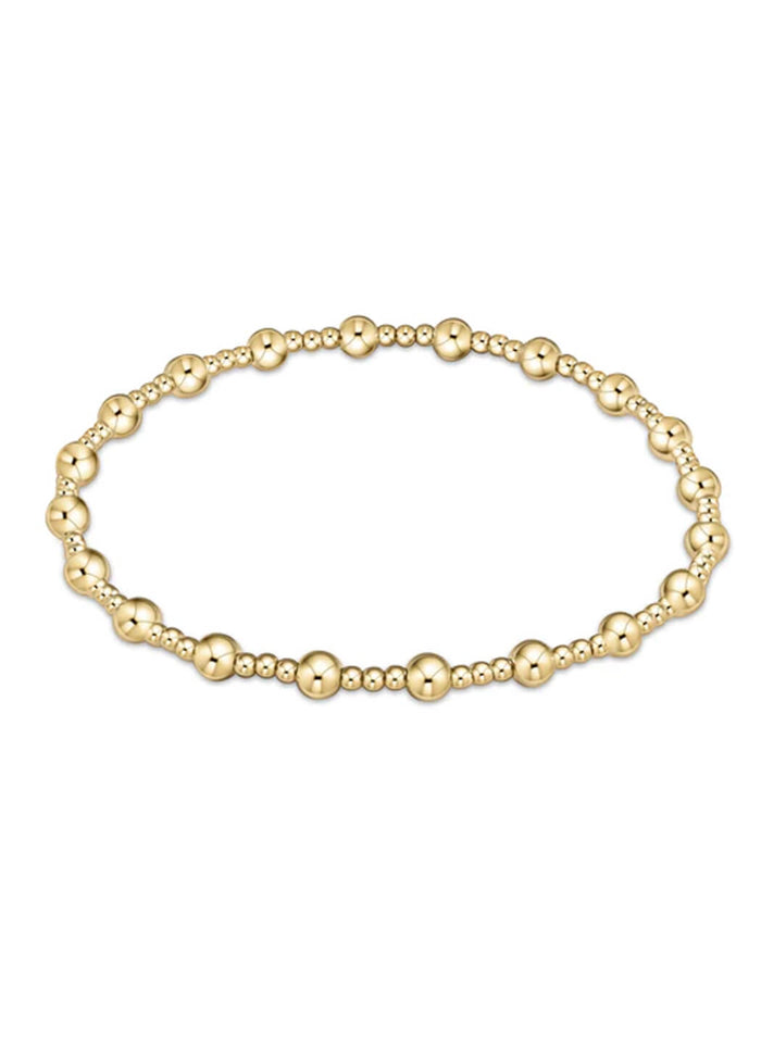 Enewton Classic Sincerity Pattern 4mm Bead Bracelet - Gold