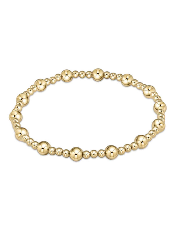 Enewton Classic Sincerity Pattern 5mm Bead Bracelet - Gold