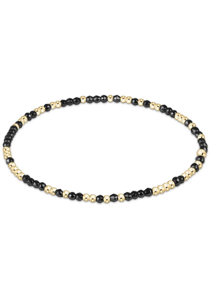 Enewton - Hope Unwritten Silver Faceted Hematite 2mm Bead Bracelet