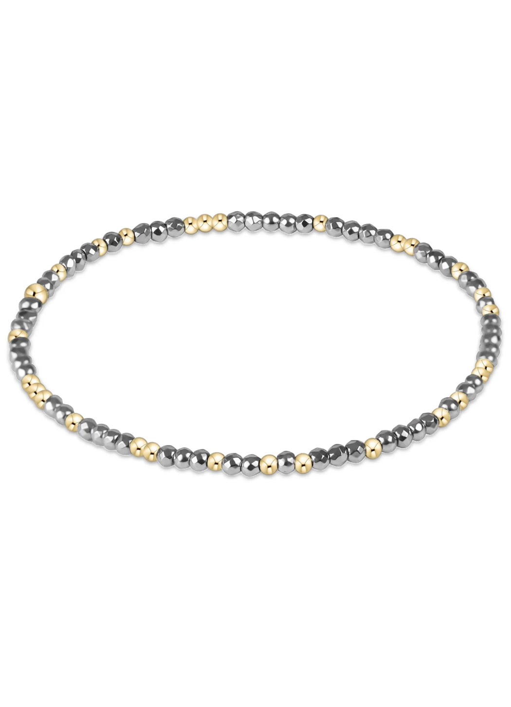 Enewton Extends -  Hope Unwritten Silver Faceted Hematite 2mm Bead Bracelet