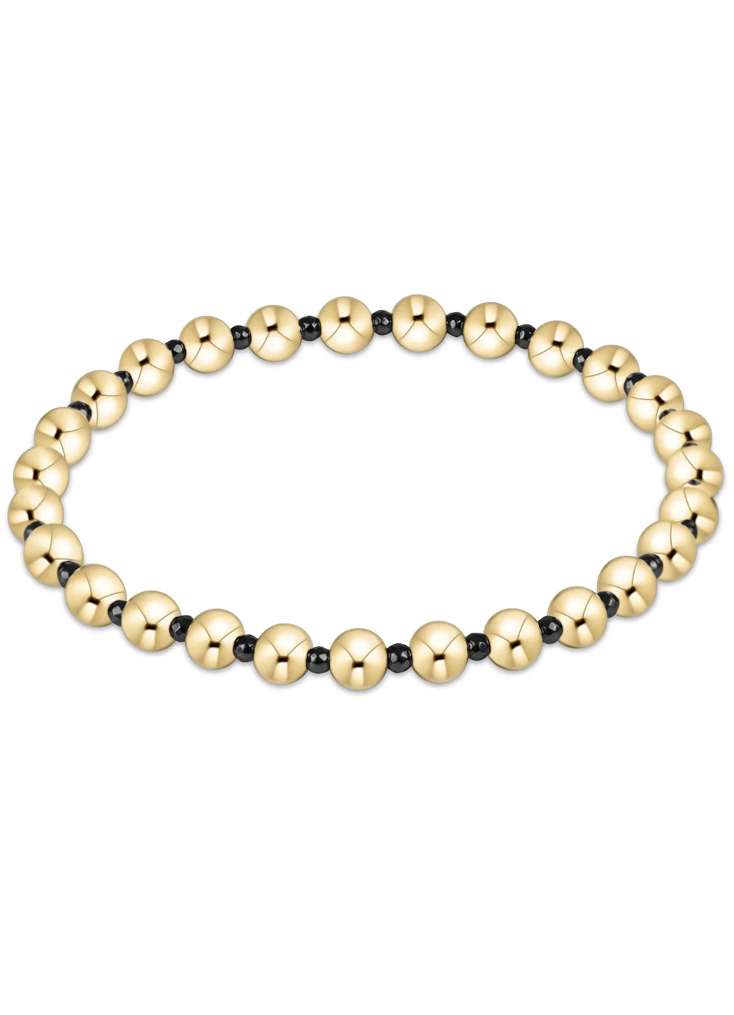 Enewton Faceted Hematite Grateful Pattern 5mm Bead Bracelet