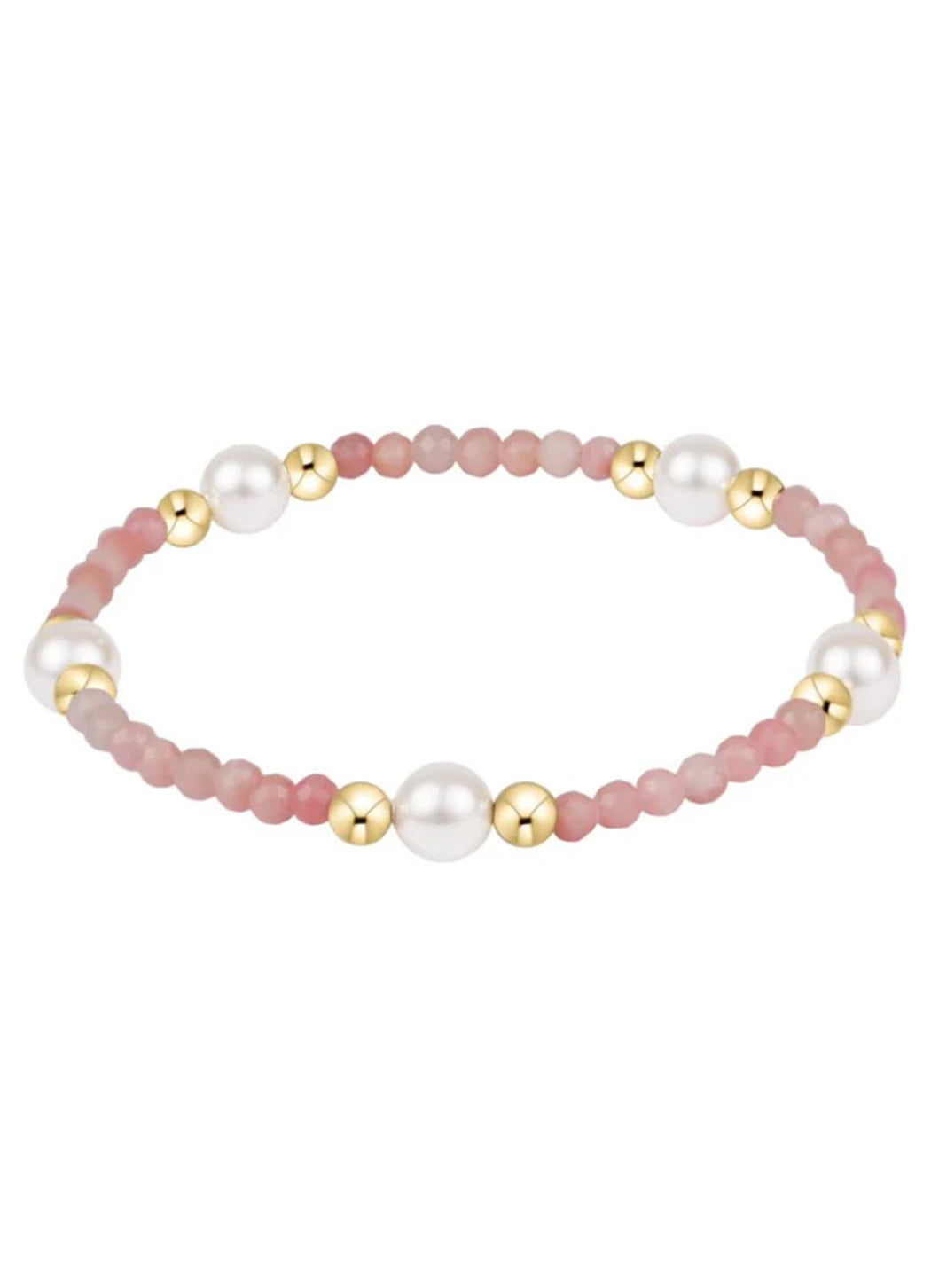 Enewton Purpose Pearl 6mm Gem Bracelet - Pink Opal