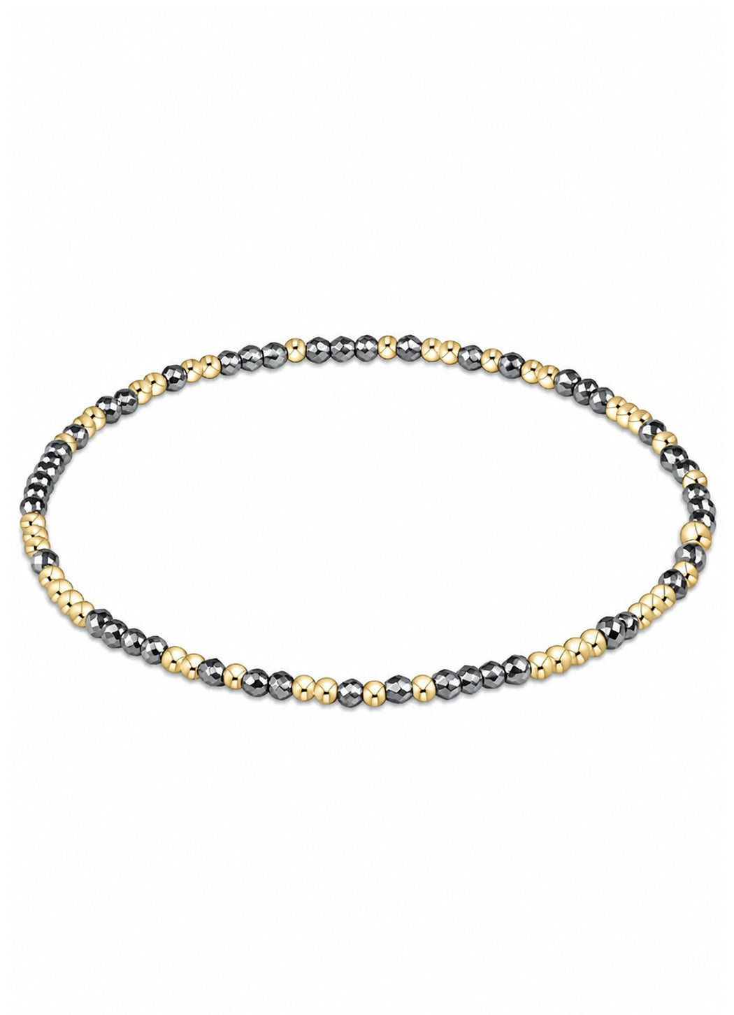 Enewton Extends -  Hope Unwritten Faceted Hematite 2mm Bead Bracelet