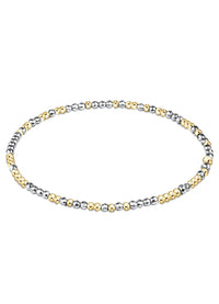 Enewton  -  Hope Unwritten Silver Faceted Hematite 2mm Bead Bracelet