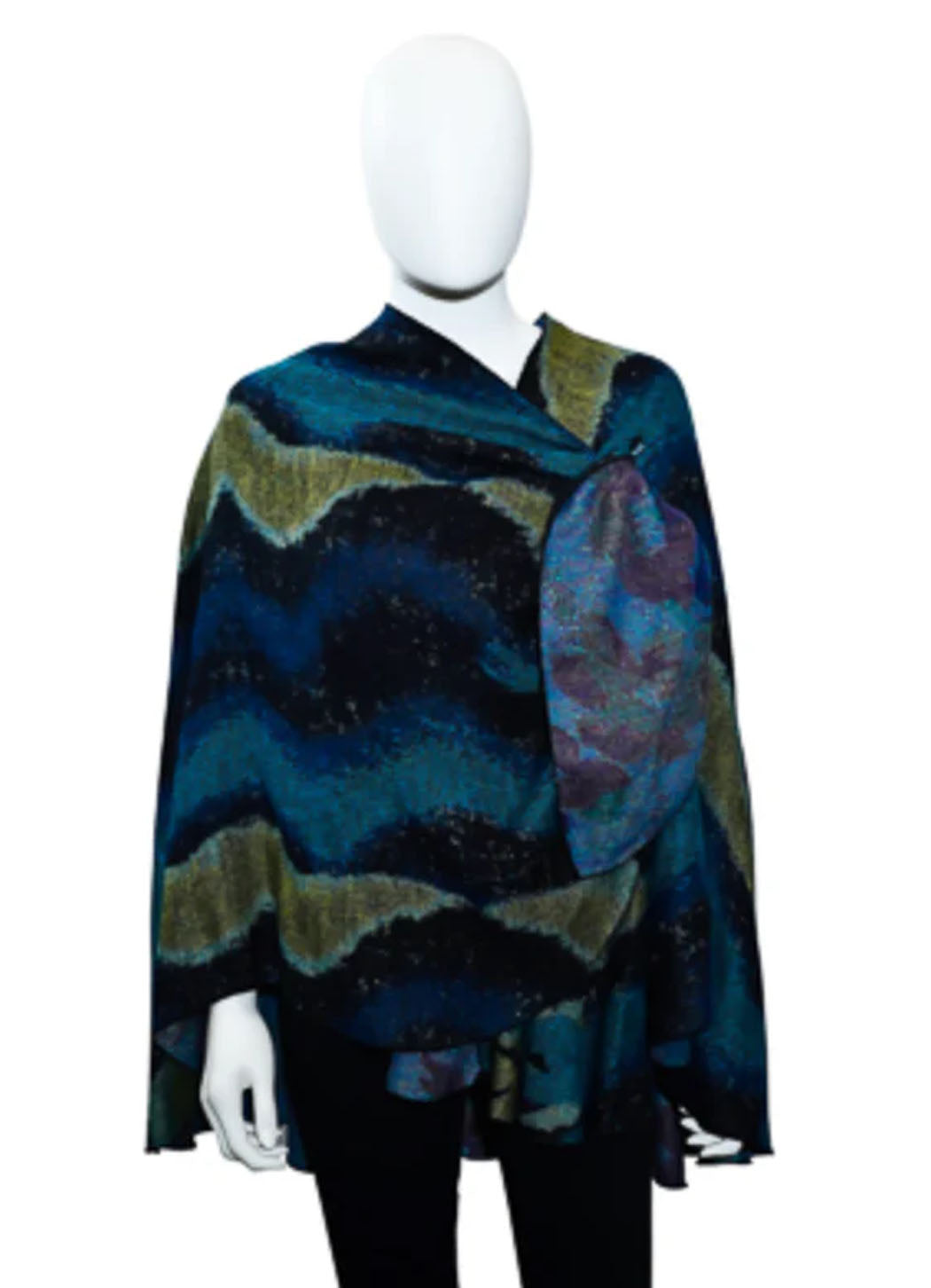 Rapti Fashion Reversible Cashmere Buckle Shawl