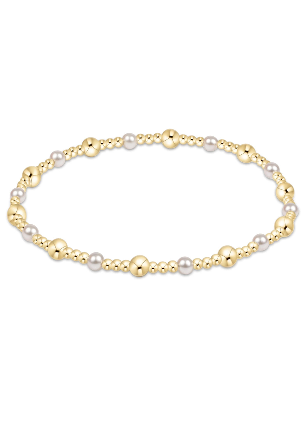 Enewton Sincerity Gold & Pearl 4mm Bracelet