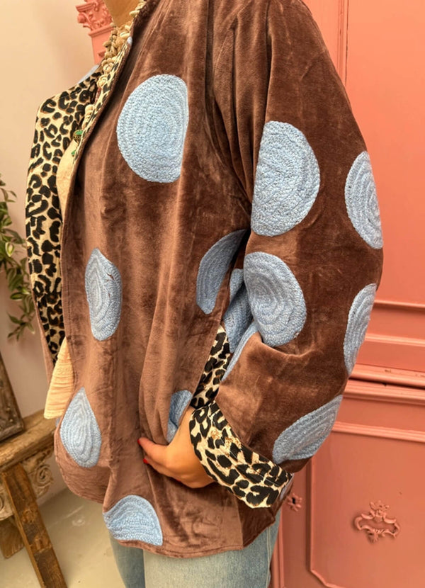 ToutVintage Blue Dot Jacket