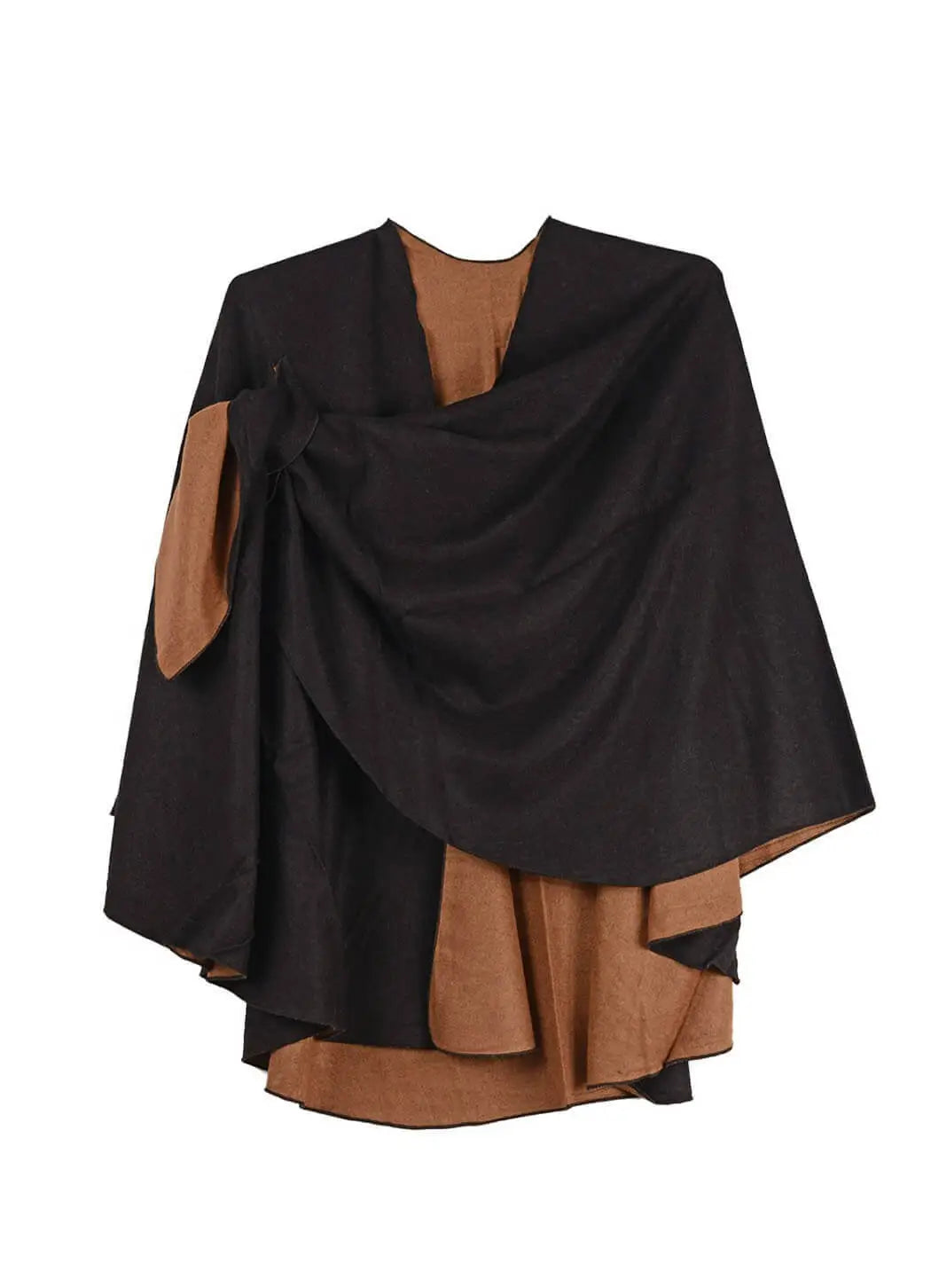 shawl with buckle