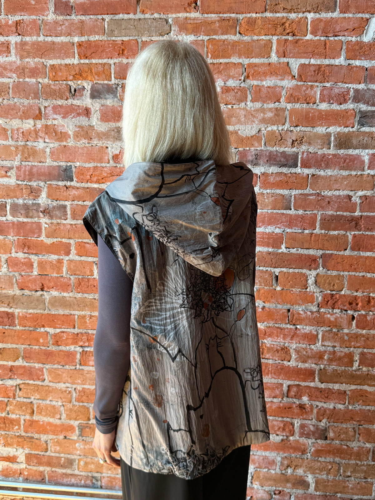 3 Potato Reversible Hooded Vest