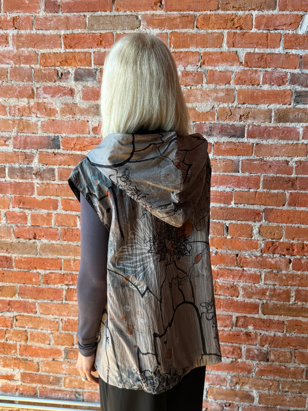 3 Potato Reversible Hooded Vest