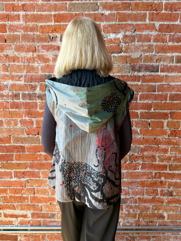3 Potato Reversible Hooded Vest