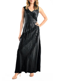 Komarov Ruffle Trim Gown