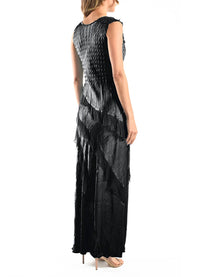 Komarov Ruffle Trim Gown