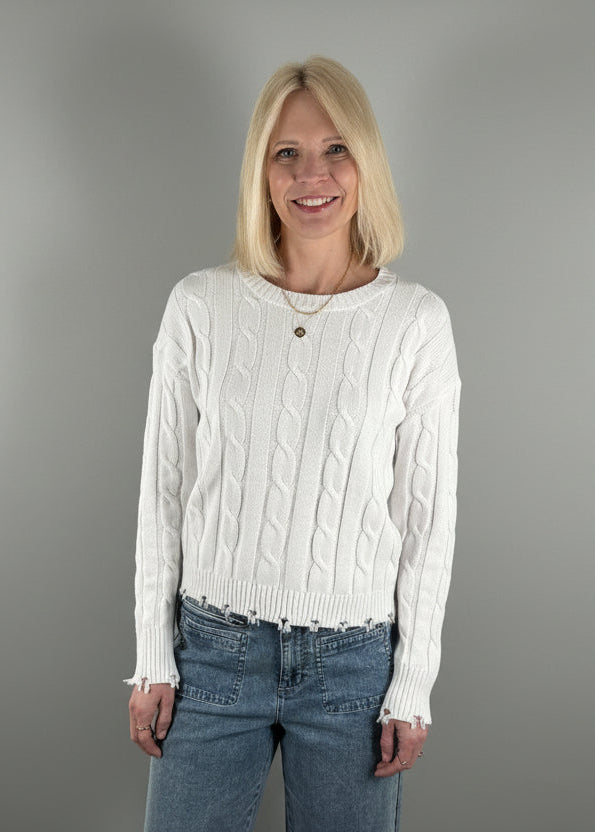 J. Society Cable Crew Sweater