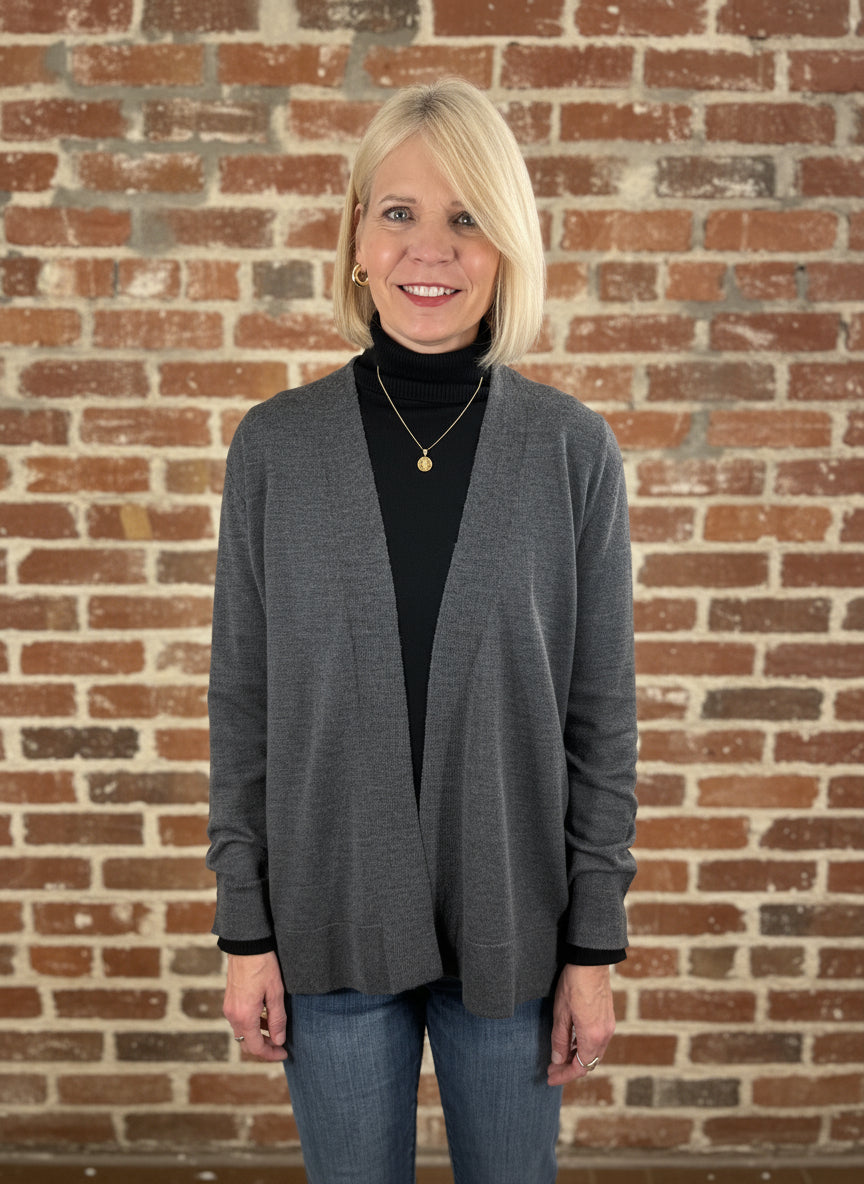 Alashan Cashmere Merino Emerson Long Open Cardigan