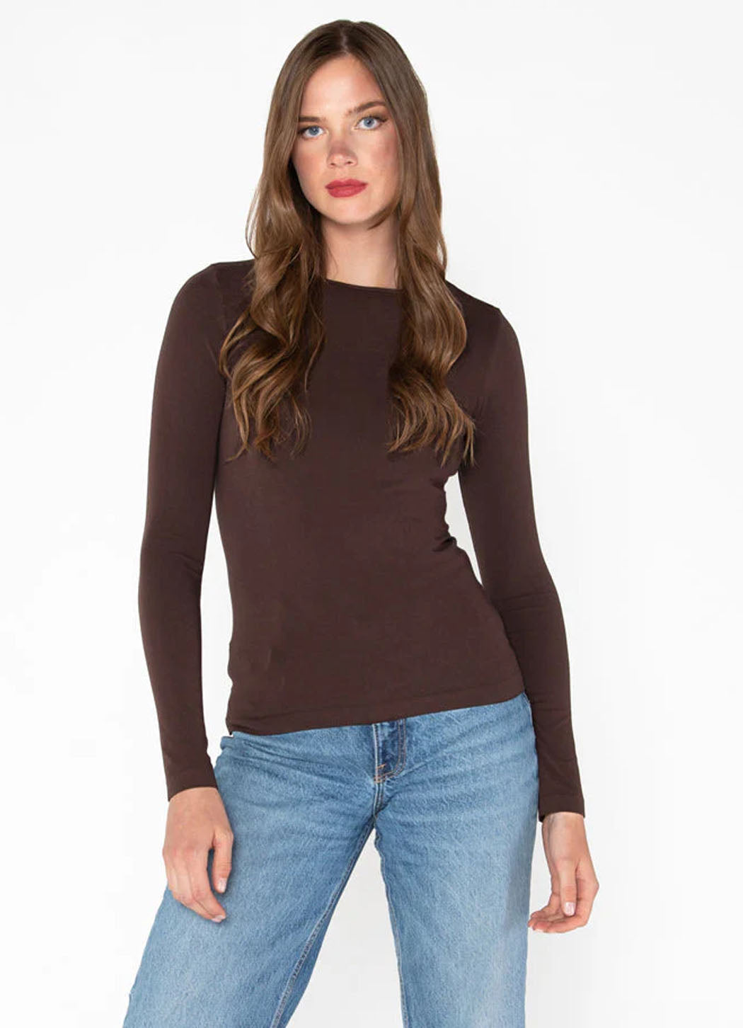 Cest Moi Bamboo Long Sleeve Crewneck