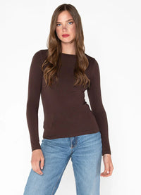 Cest Moi Bamboo Long Sleeve Crewneck