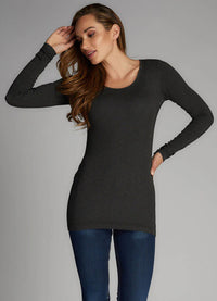 Ces't Moi Bamboo Long Sleeve Scoop Neck