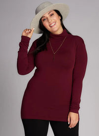 Cest Moi Bamboo Plus Size Turtleneck