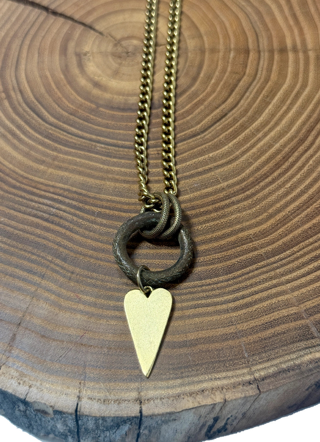 Belle Via Jewelry Sliver Heart Necklace