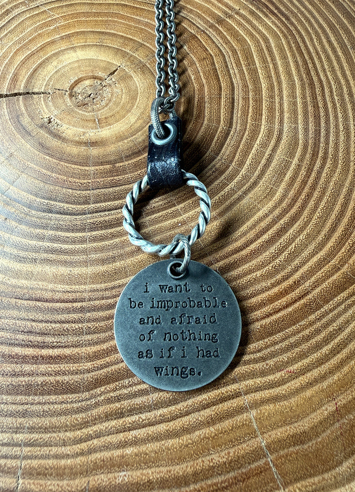 Belle Via Jewelry Leather "Francis" Necklace - Tag