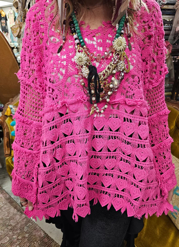 A Rare Bird Crochet Heart Shirt