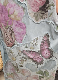 A Rare Bird Blue Butterfly T-Shirt Dress