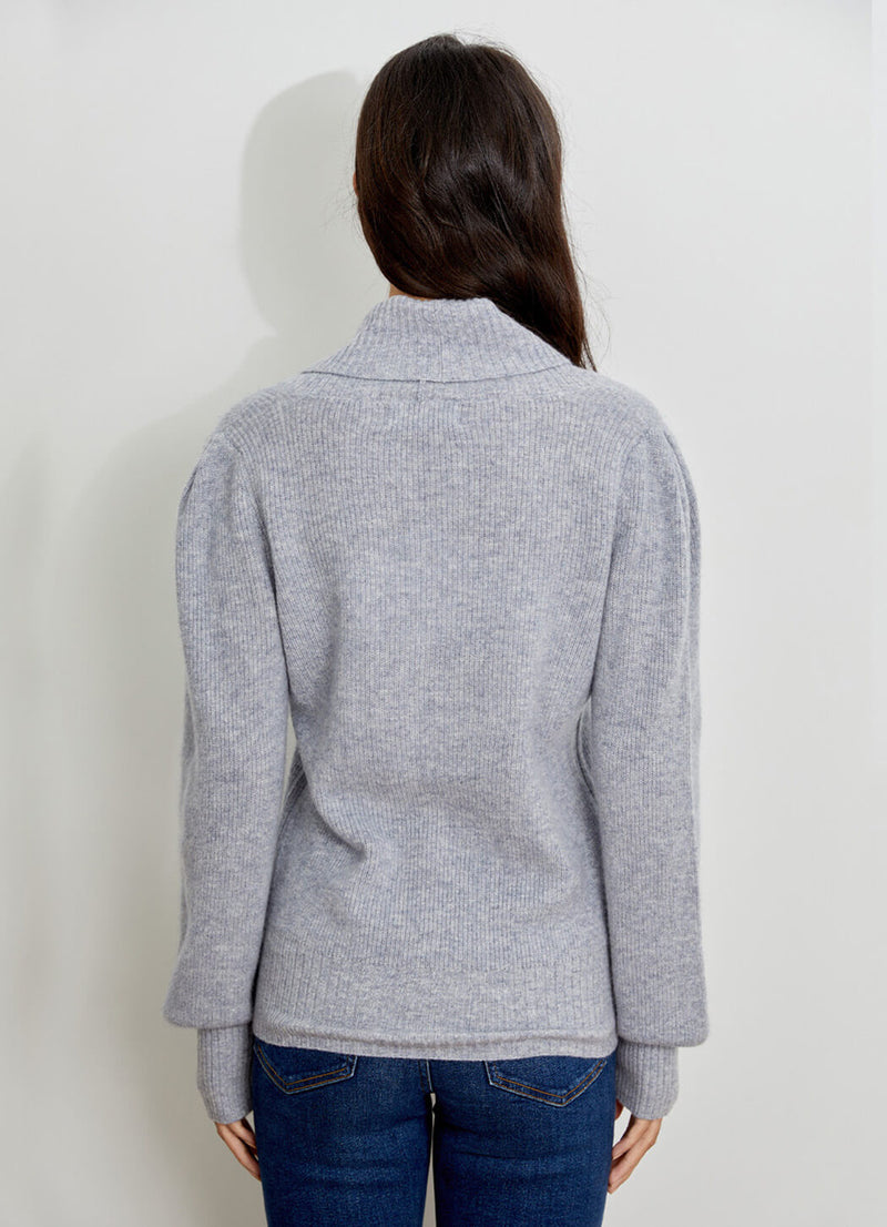 Design History Long Sleeve Cross V Neck Sweater