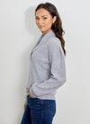Design History Long Sleeve Cross V Neck Sweater