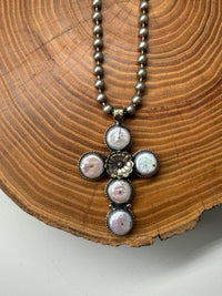 Belle Via Jewelry One-Of-A-Kind Exclusive Moonstone Cross
