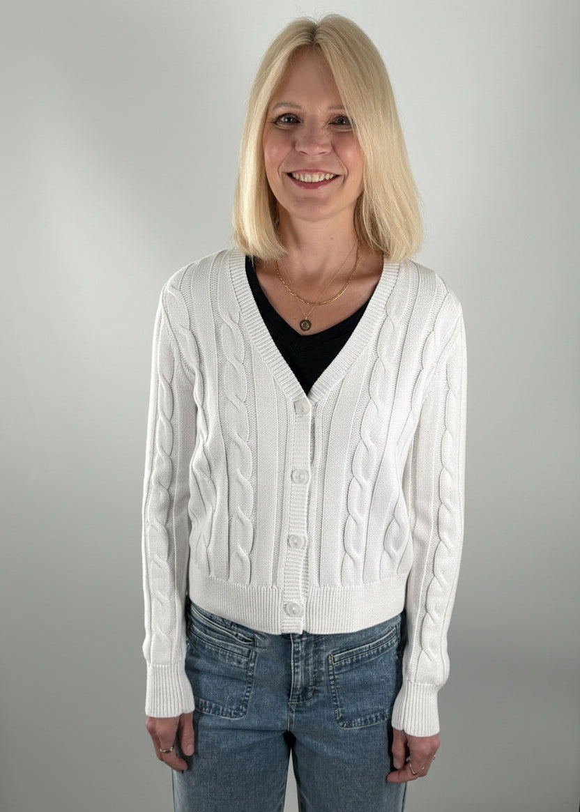 J. Society Cable Cardigan