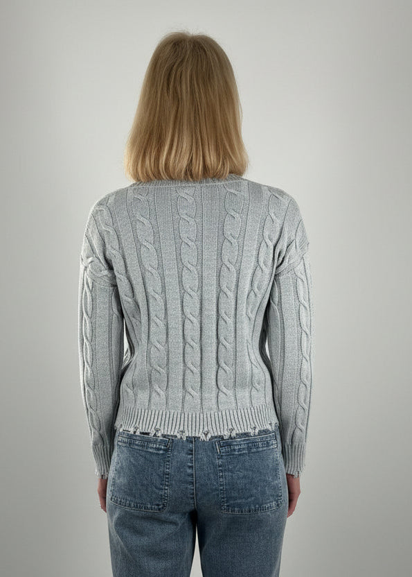 J. Society Cable Crew Sweater