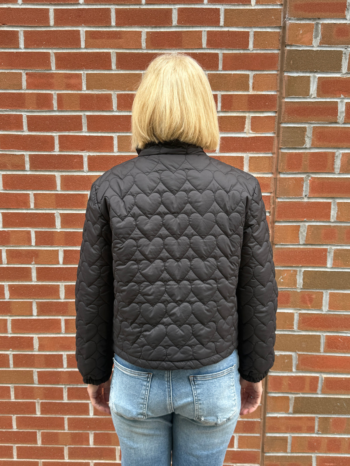 J. Society Heart Puffer Bomber Jacket