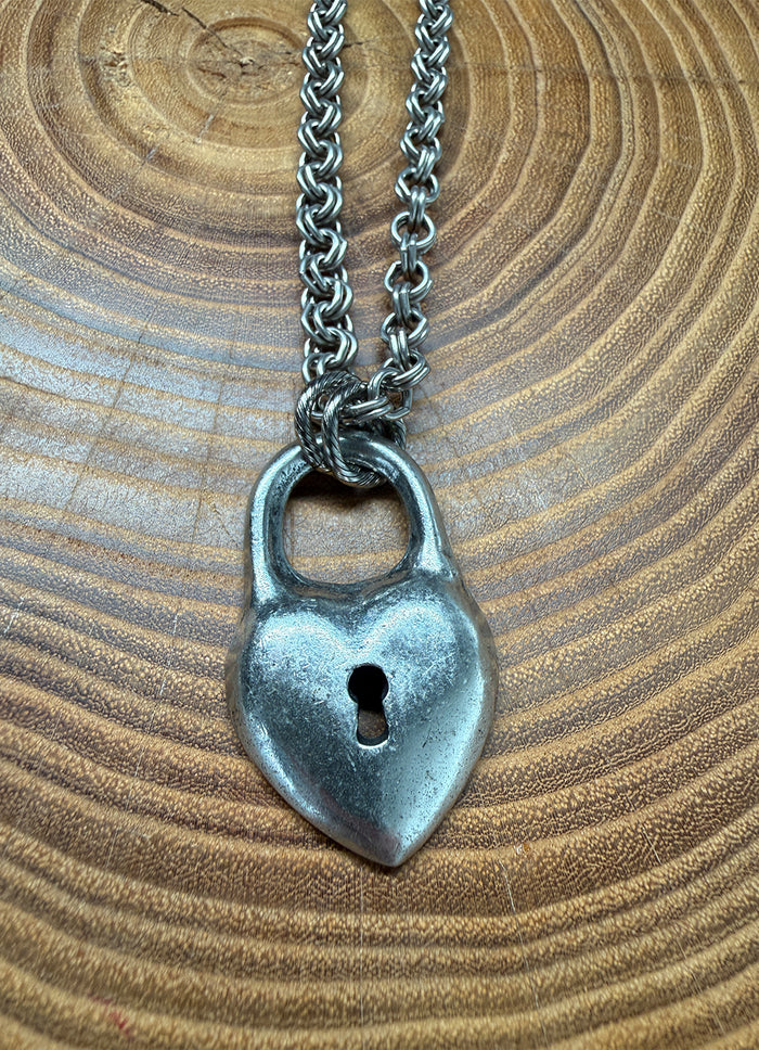 Belle Via Jewelry Vintage Key to My Heart Necklace