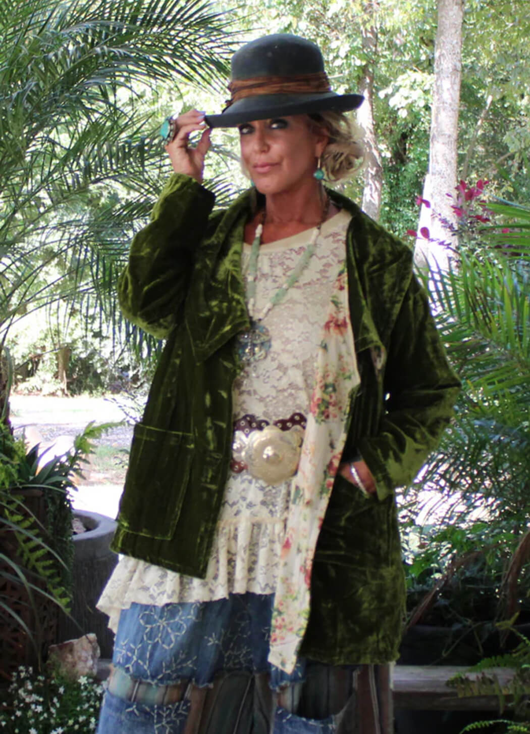 Jaded Gypsy Evening Whisper Velvet Jacket