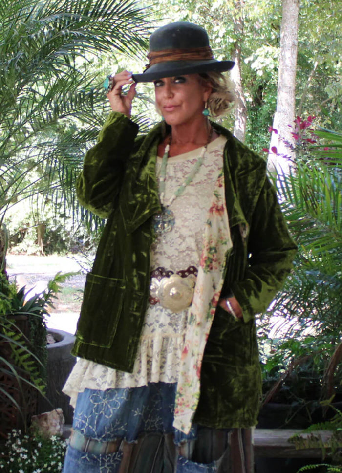 Jaded Gypsy Evening Whisper Velvet Jacket